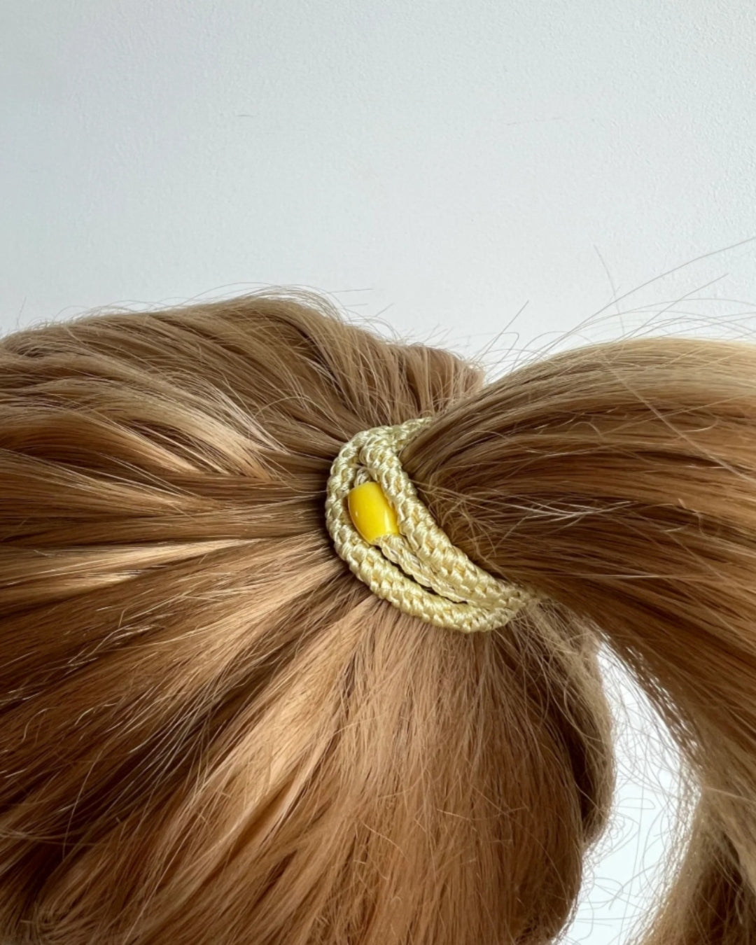 Kknekki Hair Tie | Slim Plain | Light Yellow