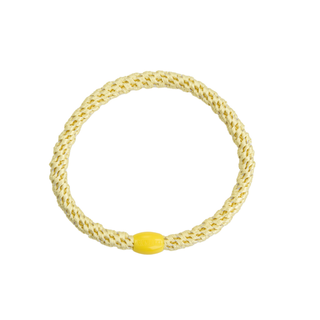 Kknekki Hair Tie | Slim Plain | Light Yellow