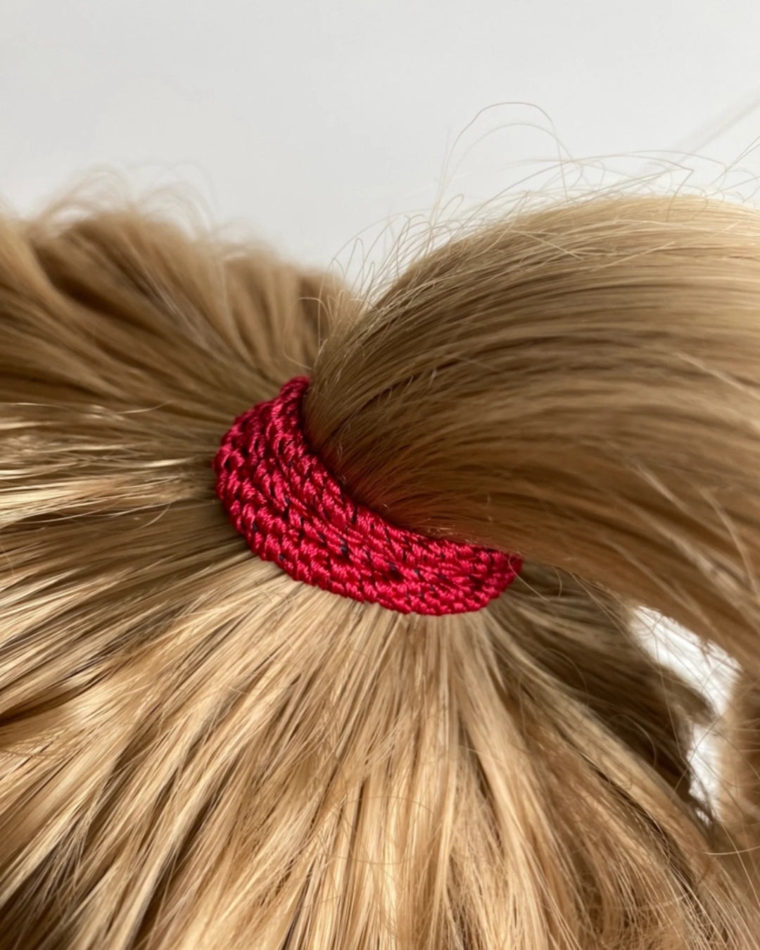 Kknekki Hair Tie | Slim Plain | Red