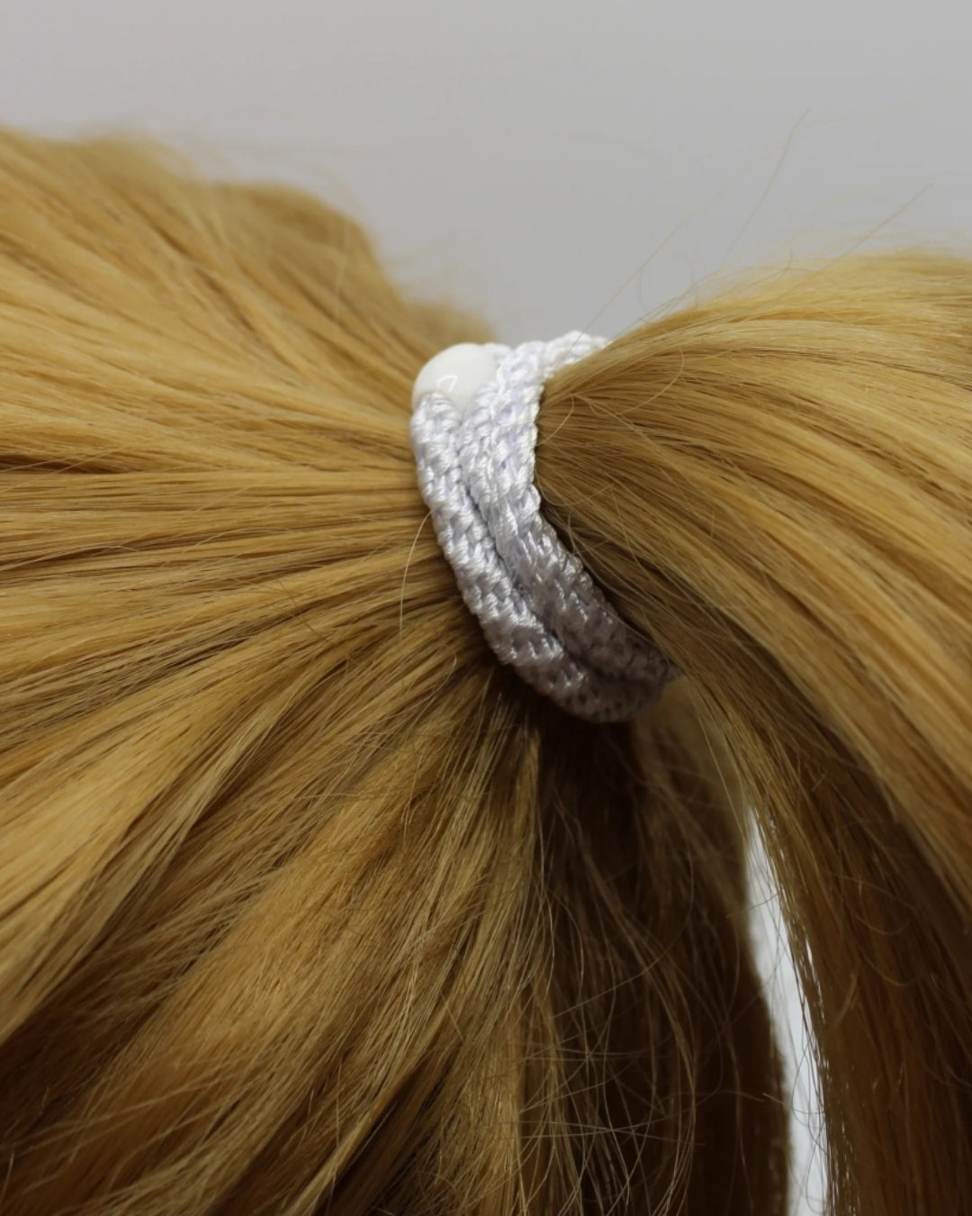 Kknekki Hair Tie | Slim Plain | White
