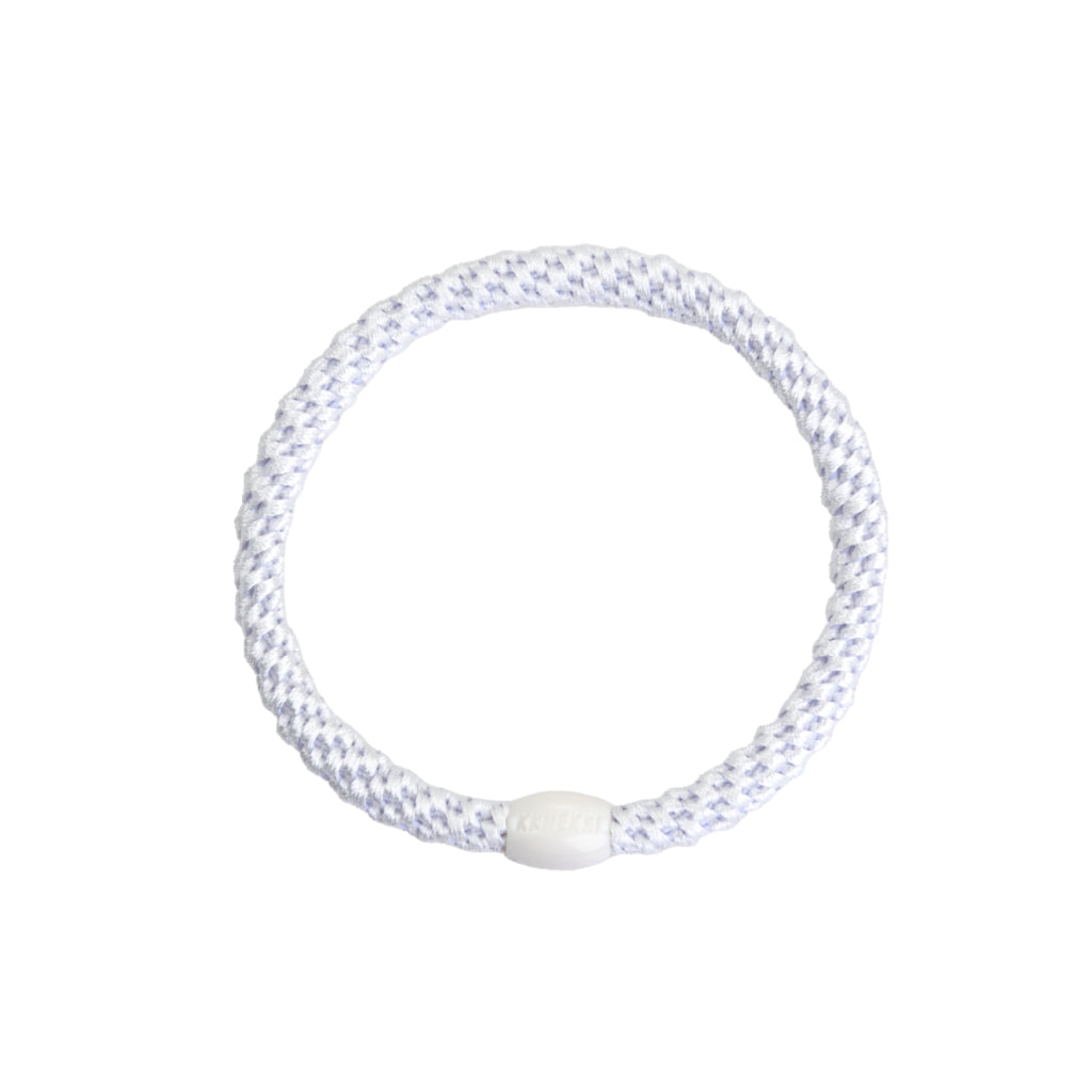 Kknekki Hair Tie | Slim Plain | White