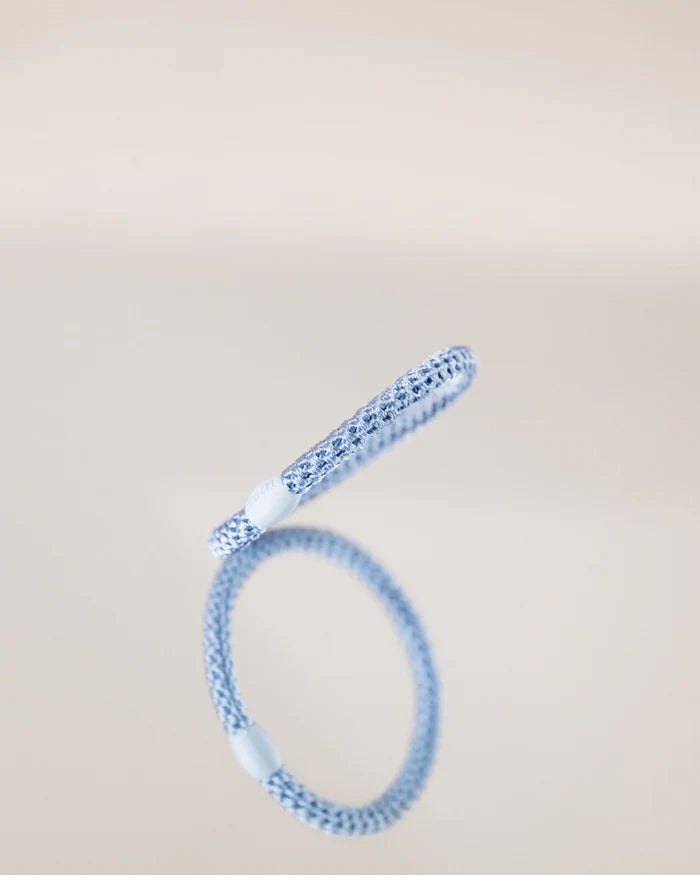 Kknekki Hair Tie | Slim Plain | Sky Blue