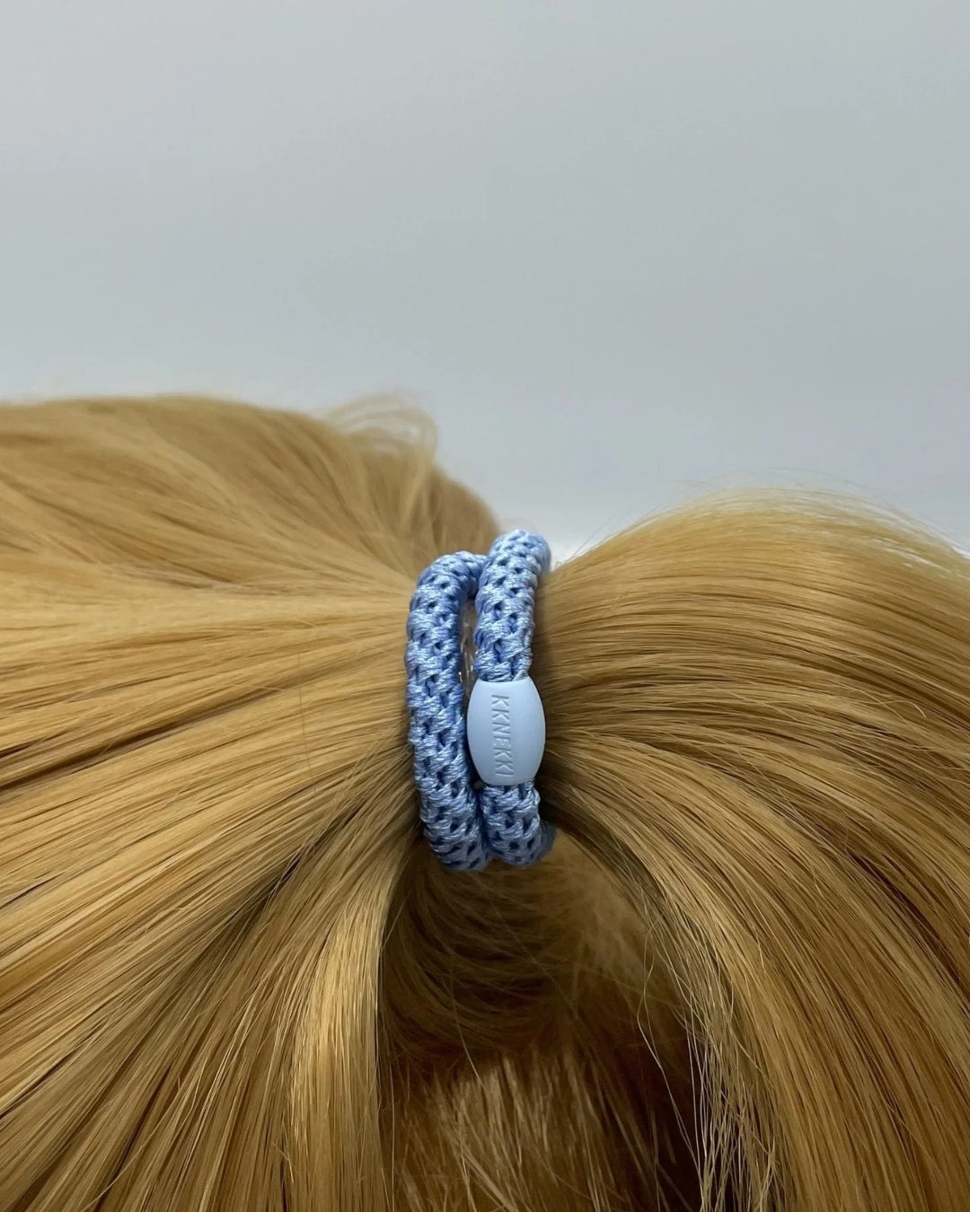 Kknekki Hair Tie | Slim Plain | Sky Blue