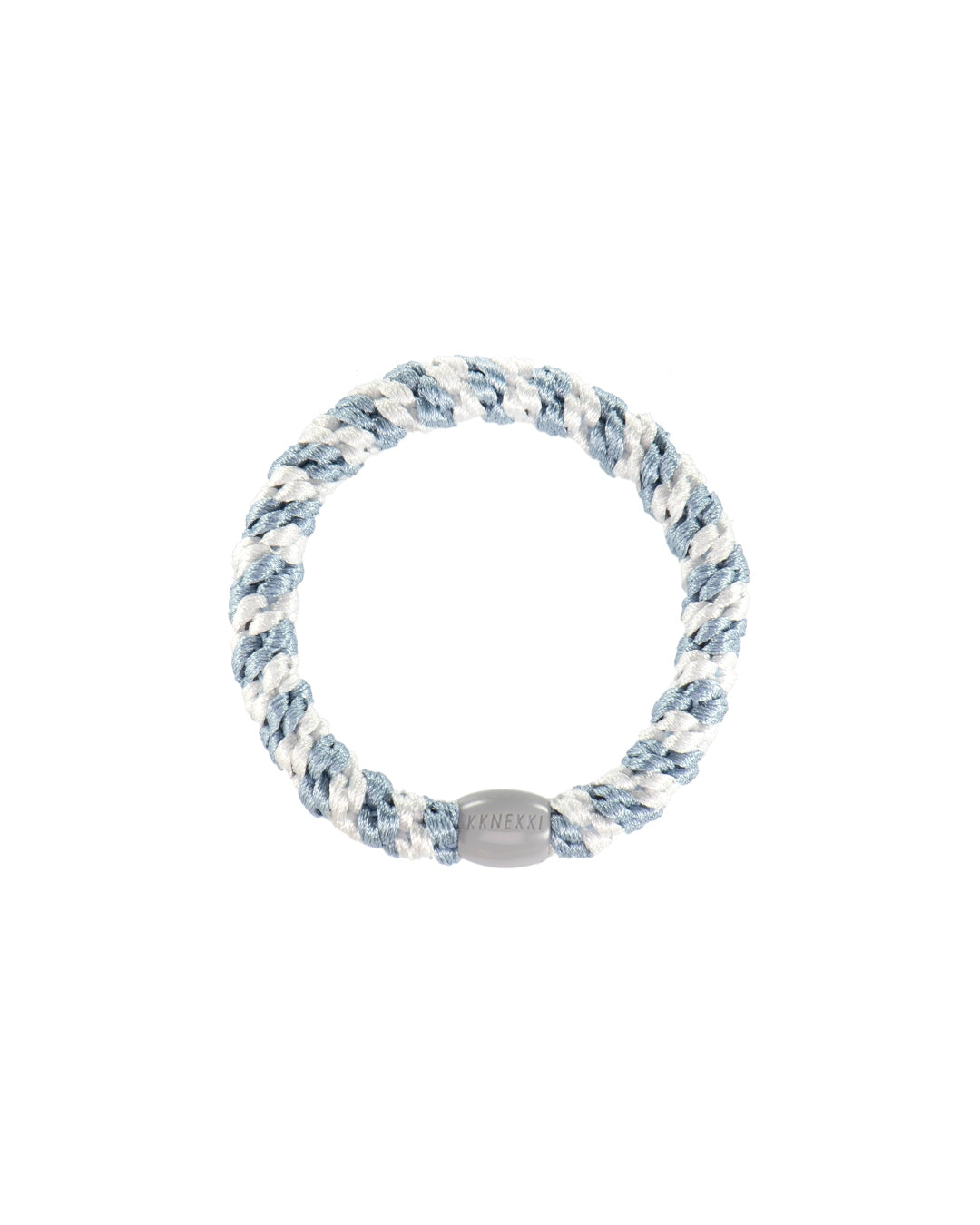 Kknekki Hair Tie | Stripe | Sea Blue & White