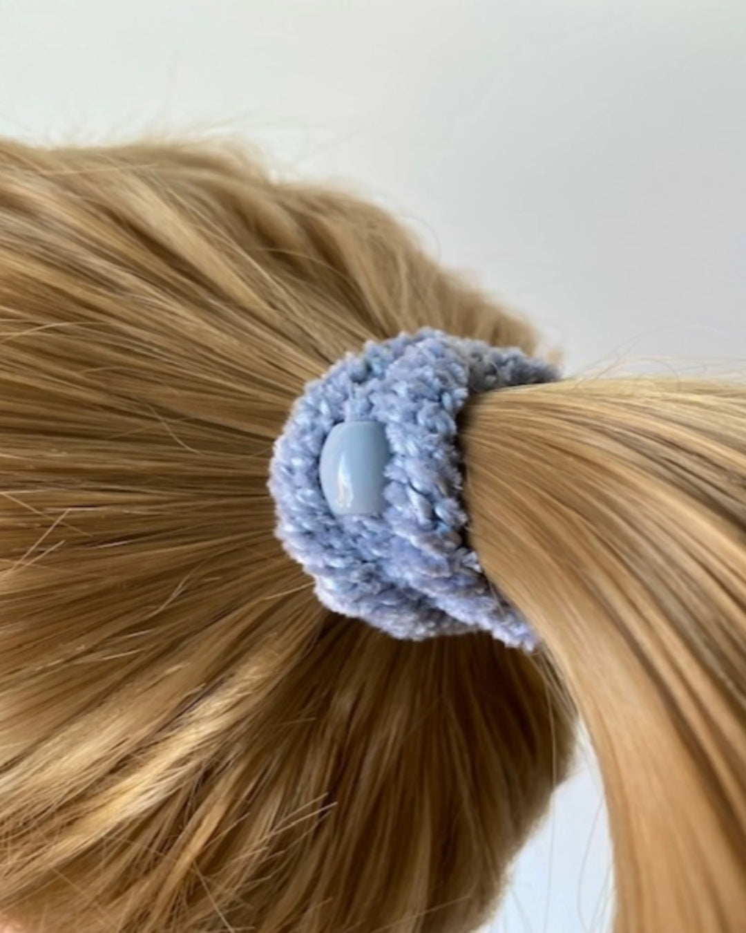 Kknekki Hair Tie | Velvet | Light Blue