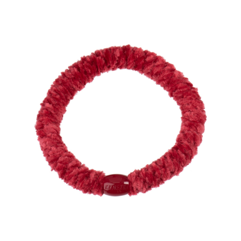 Kknekki Hair Tie | Velvet | Raspberry
