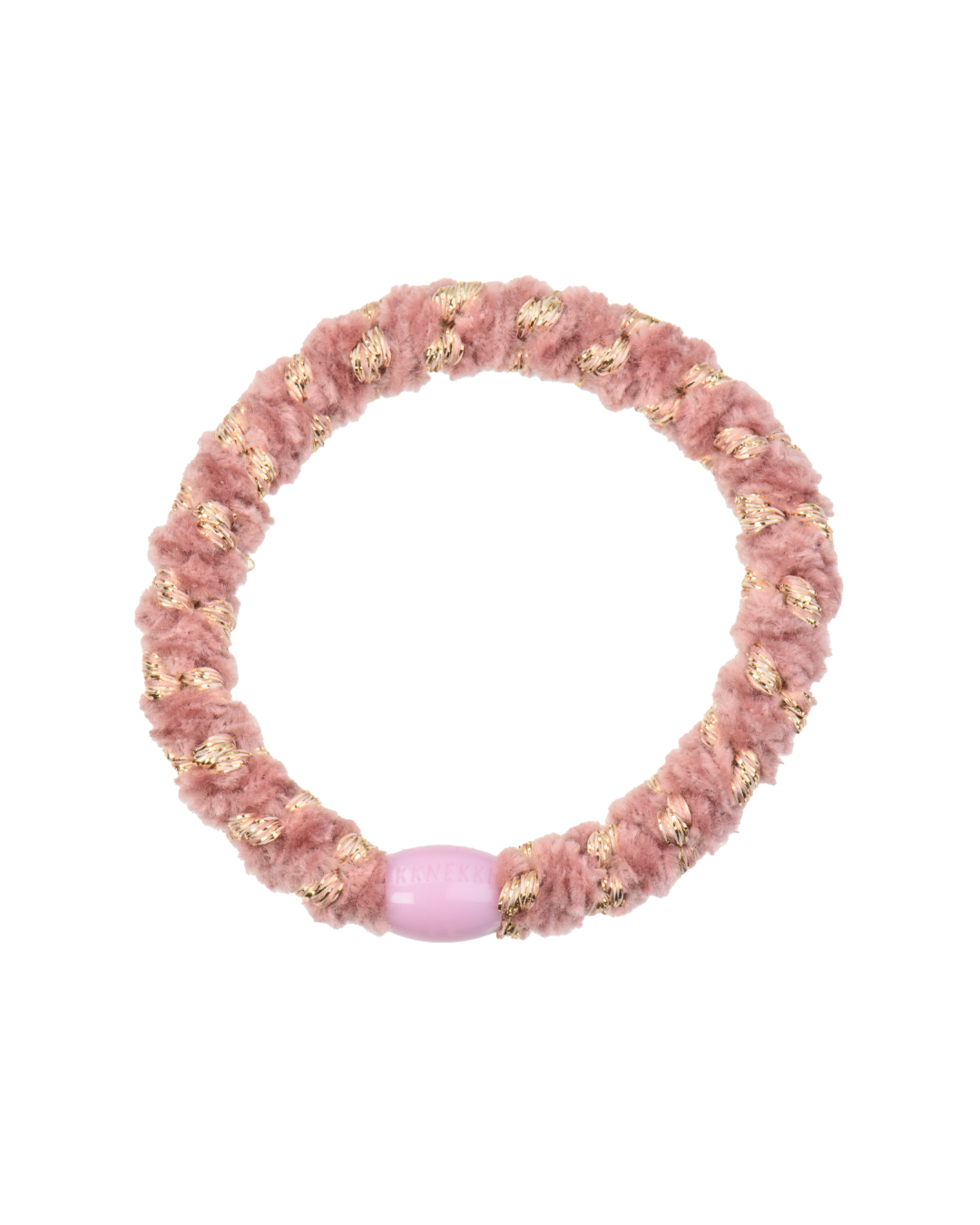 Kknekki Hair Tie | Velvet Stripe | Dusty Rose