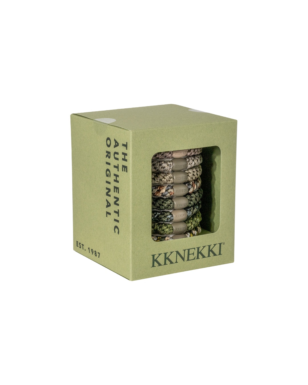 Kknekki Hair Ties | Army Edition | 8 Hair Ties