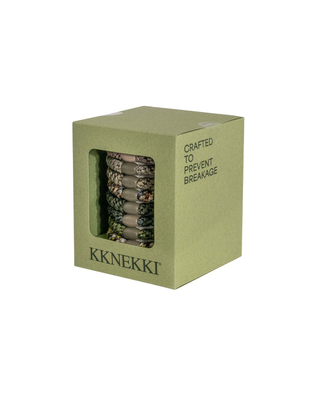 Kknekki Hair Ties | Army Edition | 8 Hair Ties