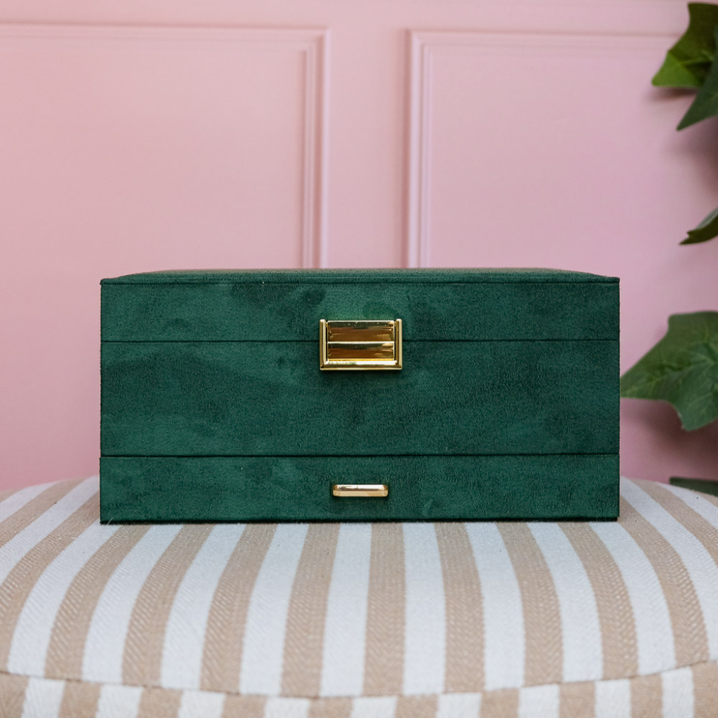 Large Jewellery Box | Denise | Velvet | Maison Scarlett