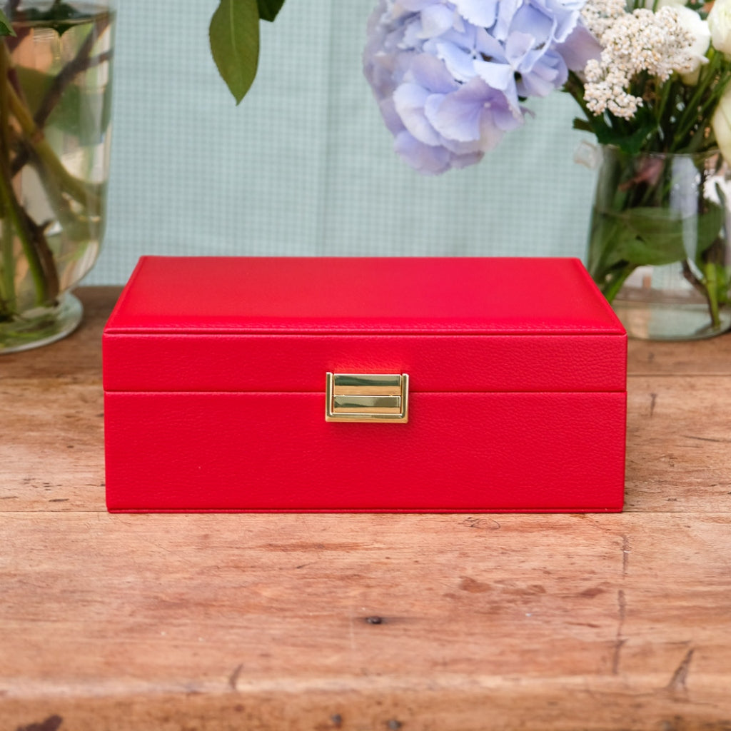 Large Rectangle Jewellery Box | Louise | Faux Leather | Maison Scarlett