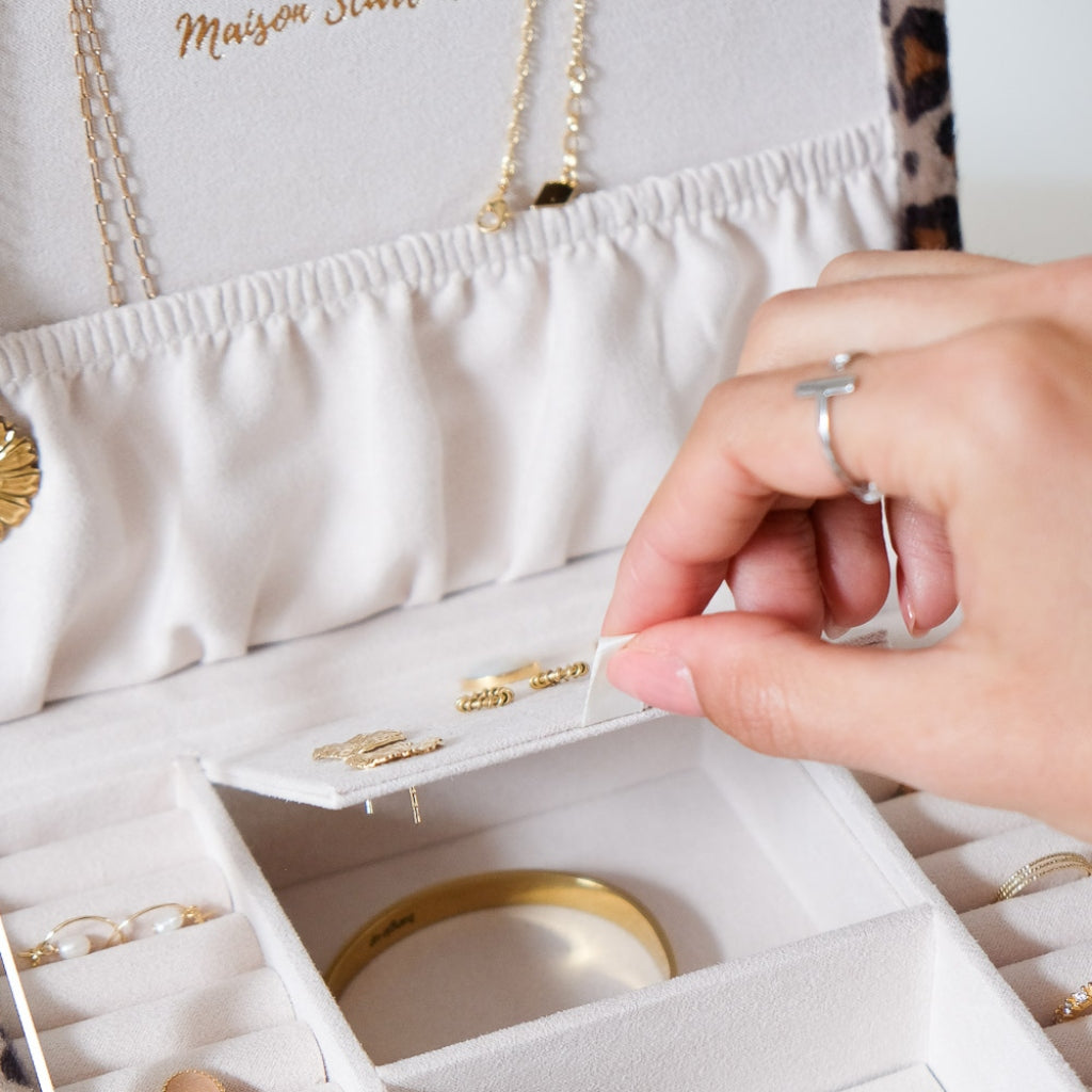Large Square Jewellery Box | Anne | Leopard | Maison Scarlett