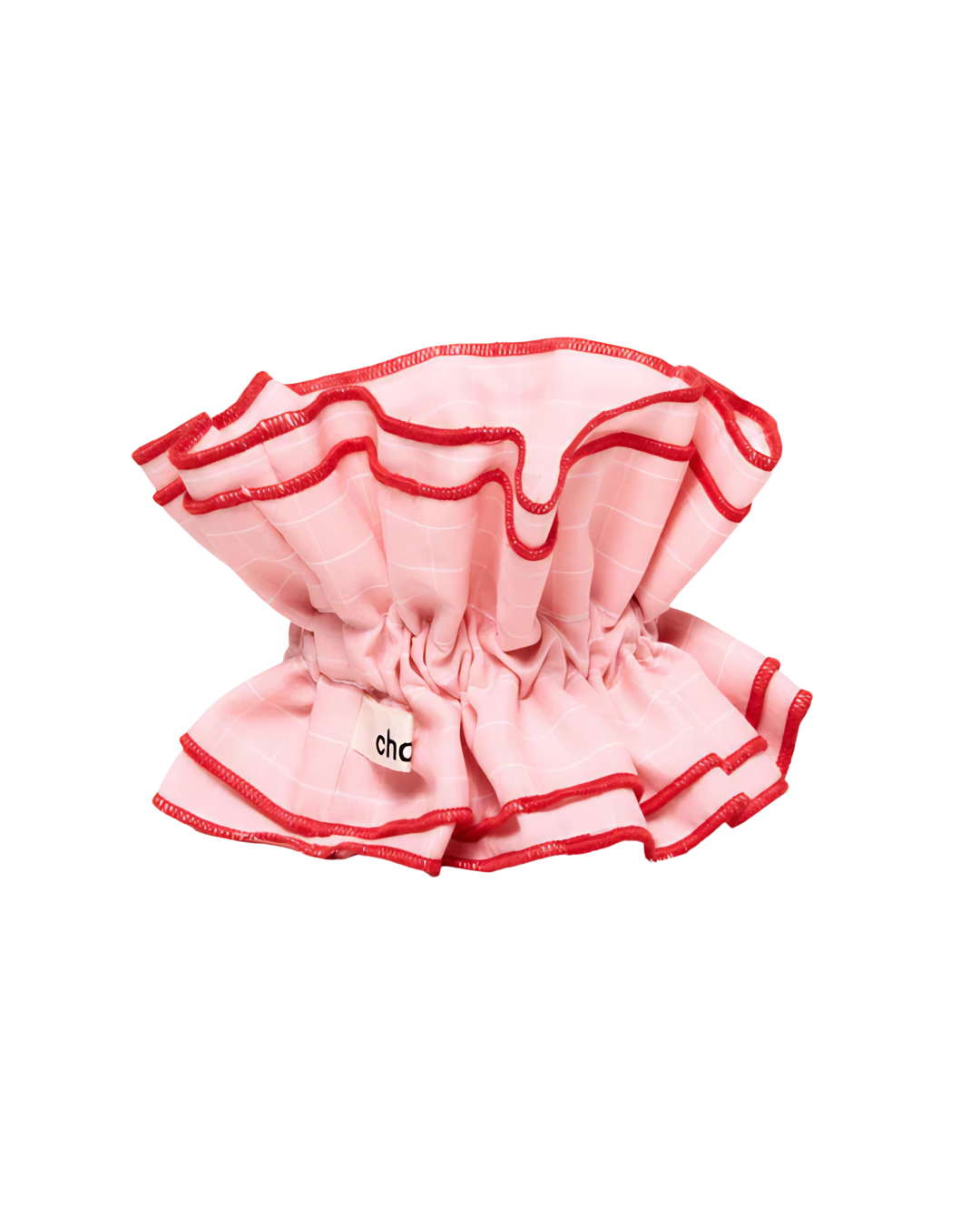 Maxi Hair Scrunchie | Pink & Red Stripe | Chou²