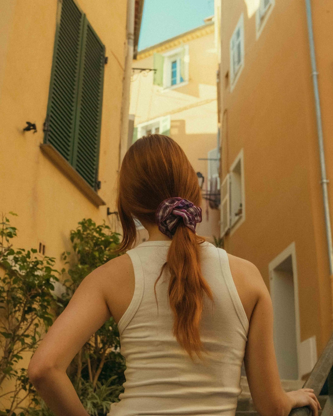 Maxi Hair Scrunchie | Purple Check | Chou²