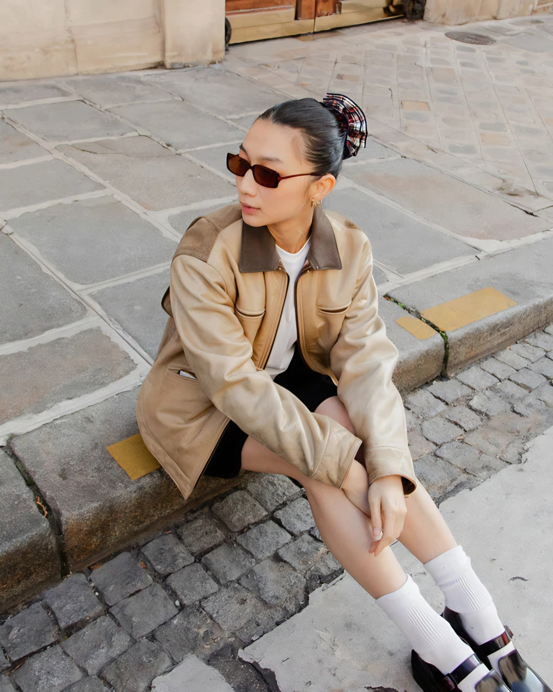 Maxi Hair Scrunchie | Red Tartan | Chou²