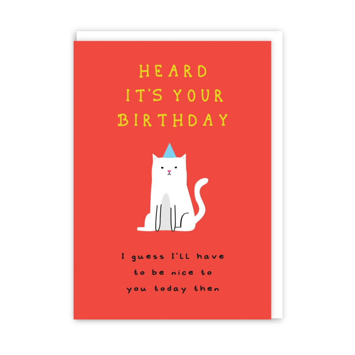 Nice Cat Birthday Card | In Real Life