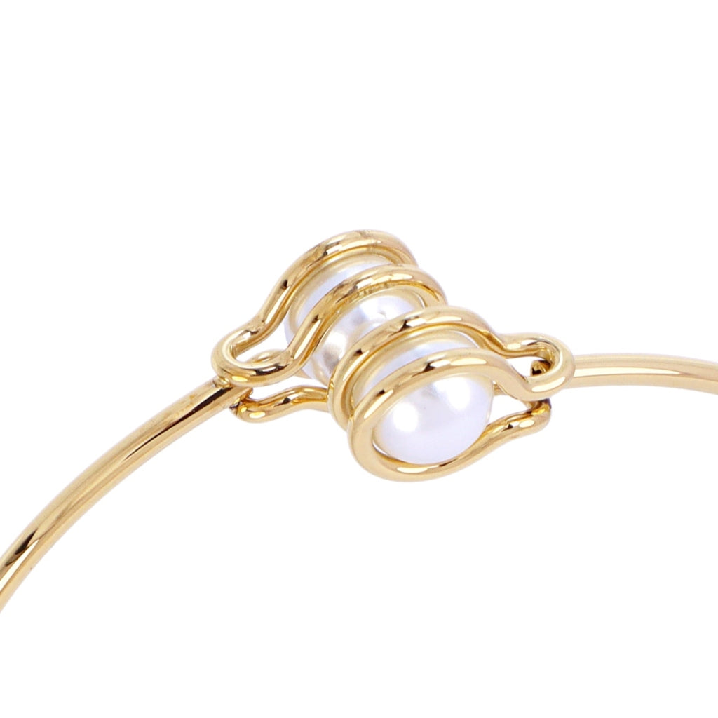 Pearl Detail Bangle Bracelet | Anartxy