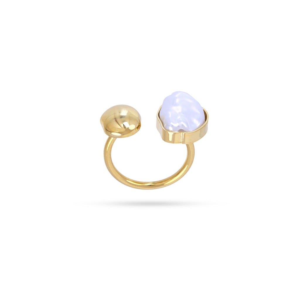 Pearl Split Ring | Anartxy