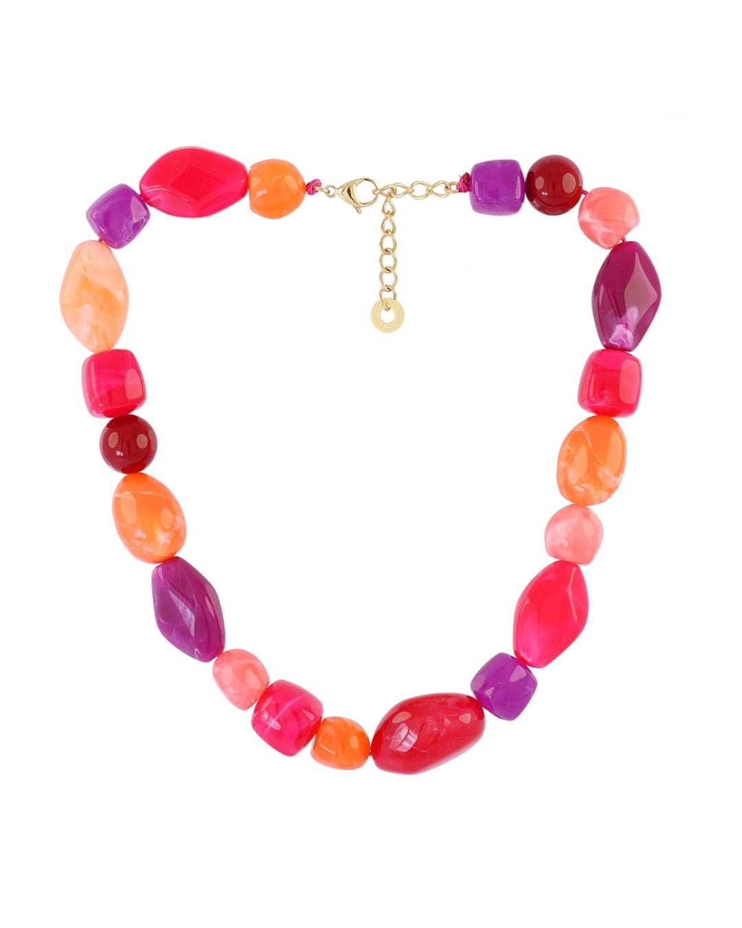 Resin Beaded Necklace | Marbles | Anartxy