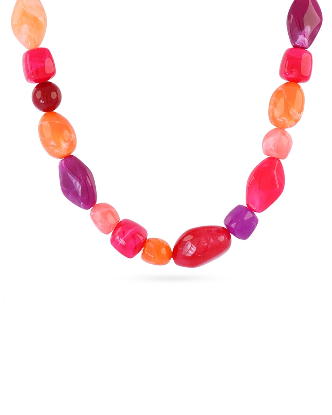 Resin Beaded Necklace | Marbles | Anartxy