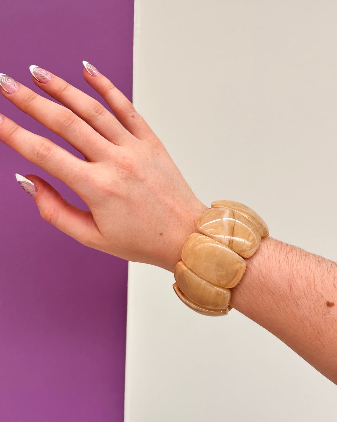 Resin Elasticated Bracelet | Ripple | Anartxy