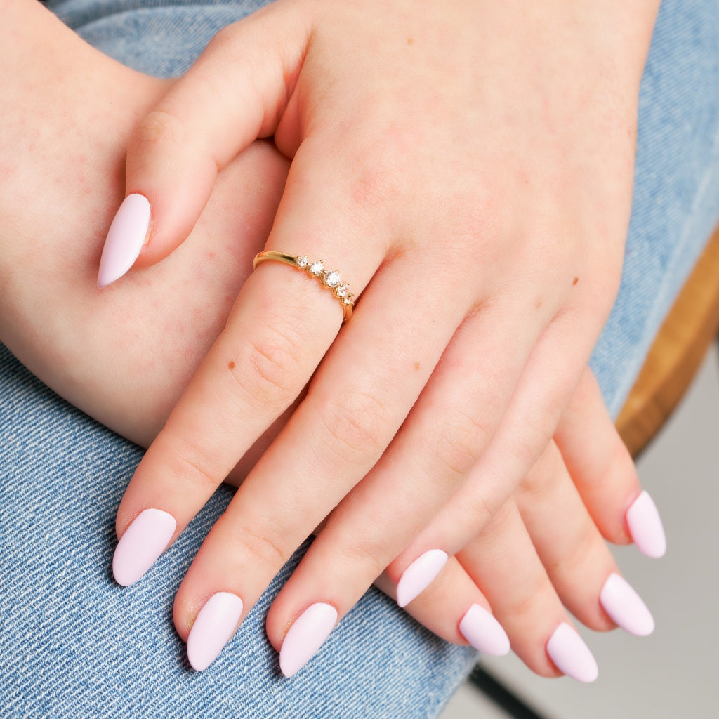Salero Gold Delicate Multistone Ring