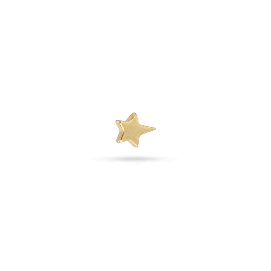 Shooting Star Ball Back Single Stud Earring | Anartxy