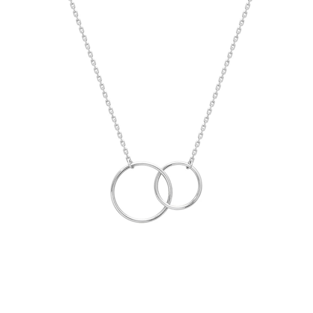 Sterling Silver Interlocking Circles Necklace | Siena