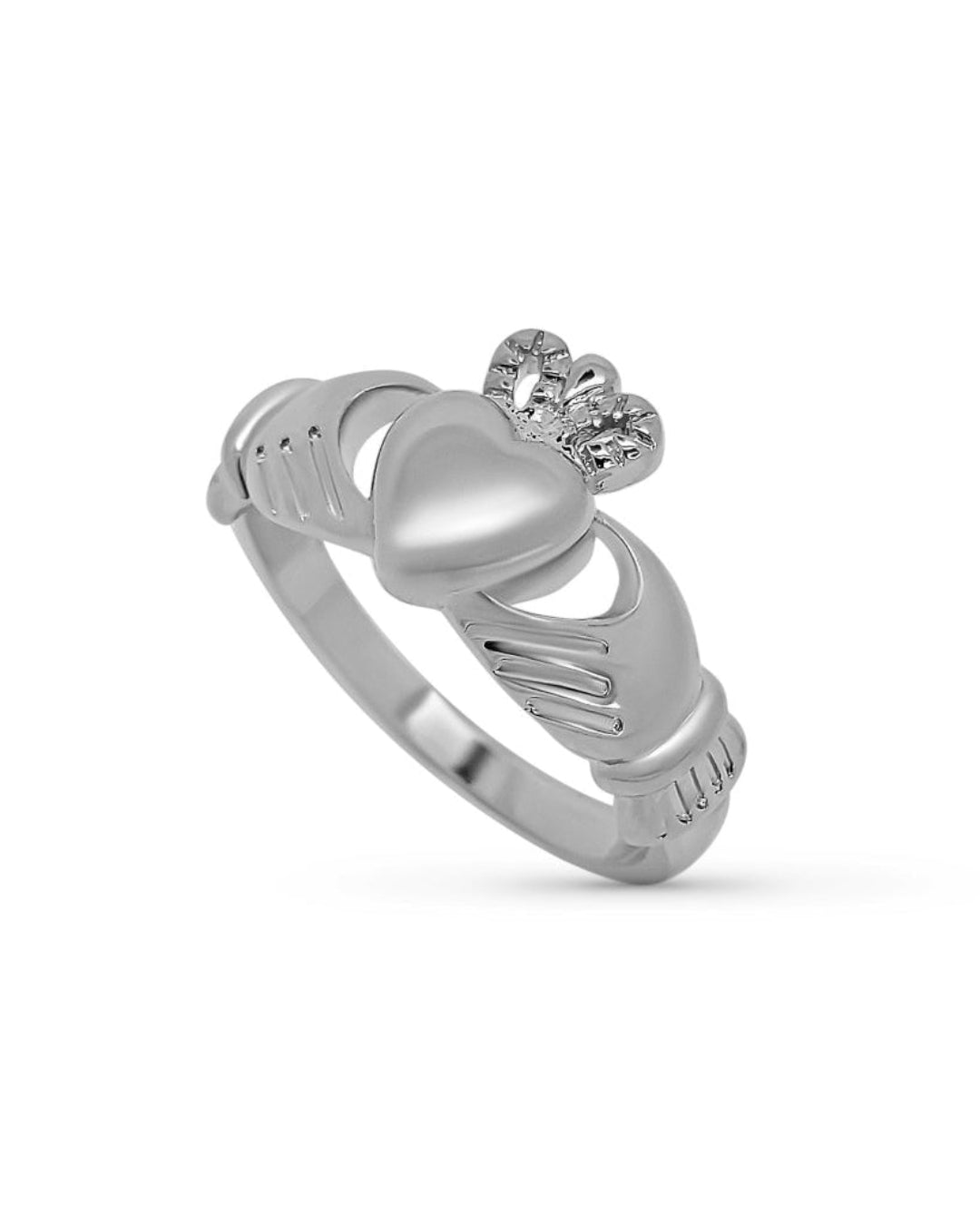 Silver Chunky Claddagh Ring