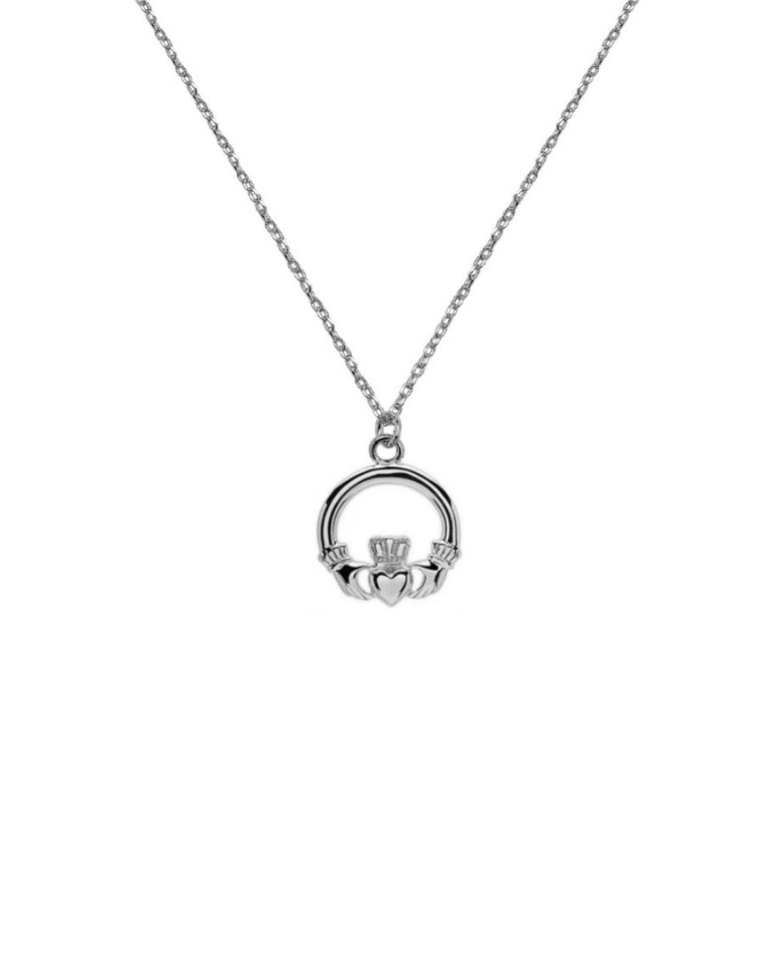 Sterling Silver Claddagh Necklace | Tara