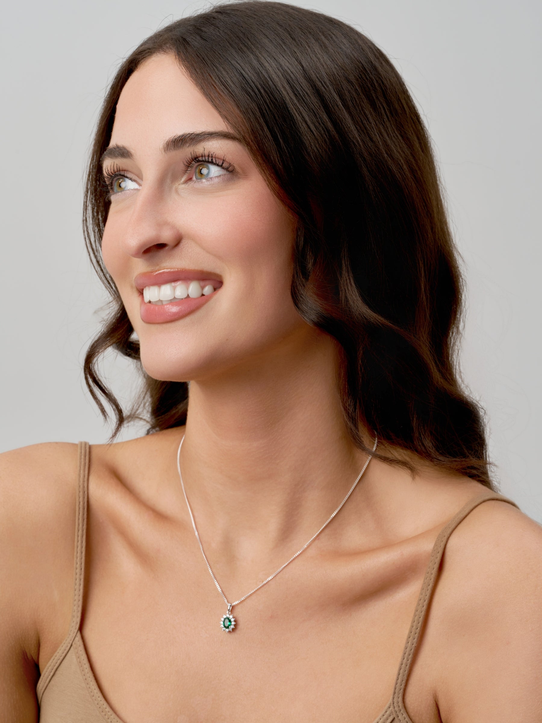 Silver Coloured Stone Cluster Pendant | Coole