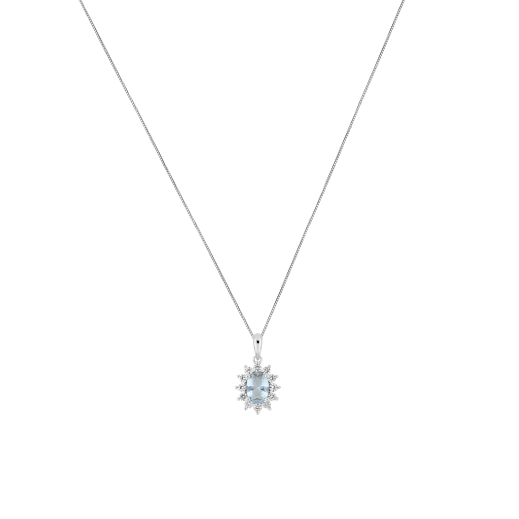Silver Coloured Stone Cluster Pendant | Coole