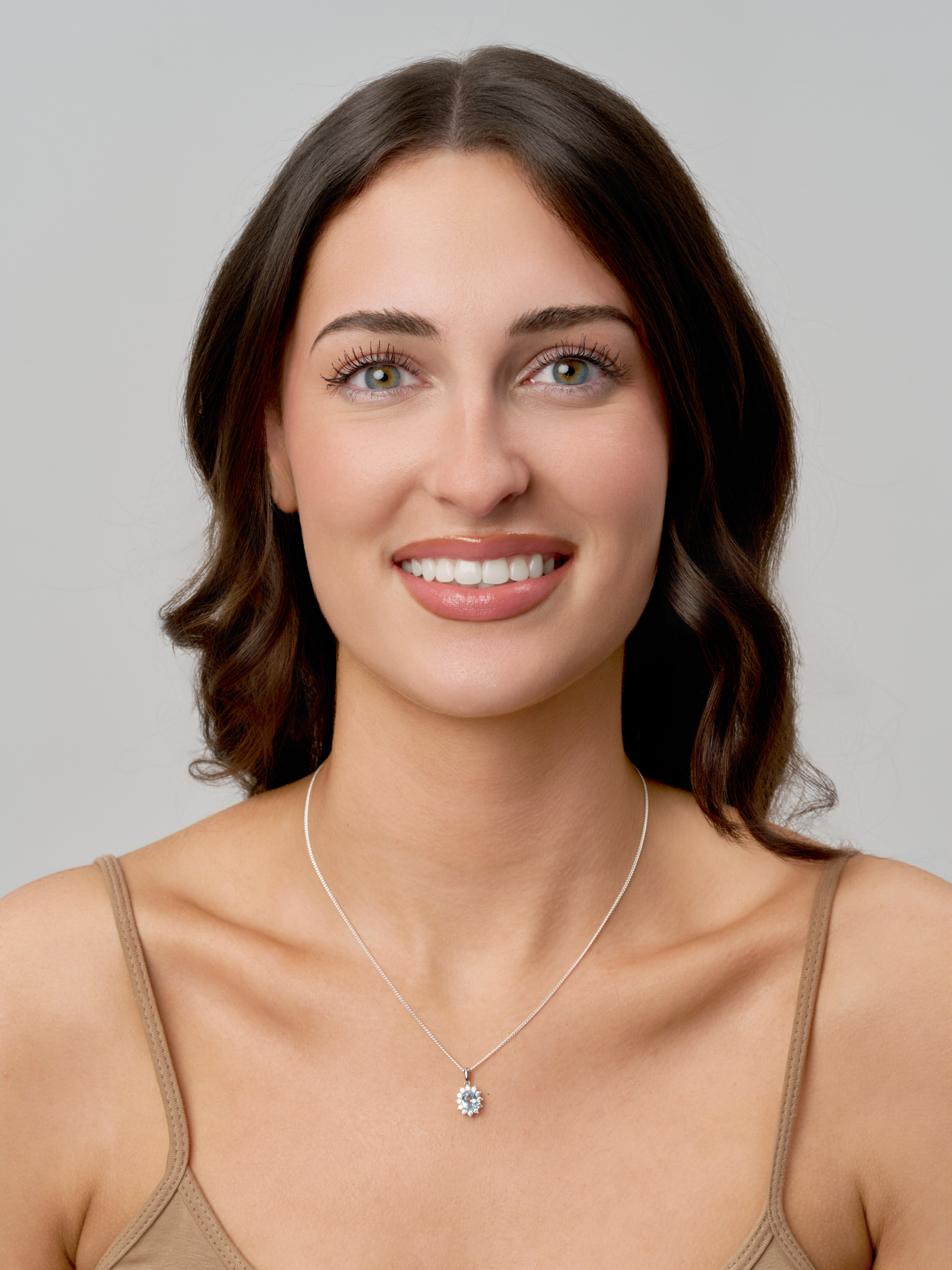 Silver Coloured Stone Cluster Pendant | Coole