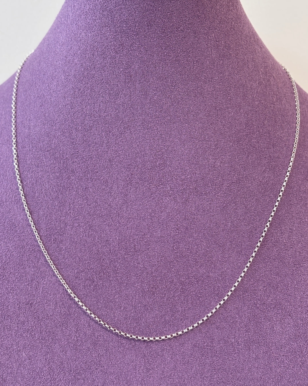 Silver Delicate Belcher Chain Necklace | Padua