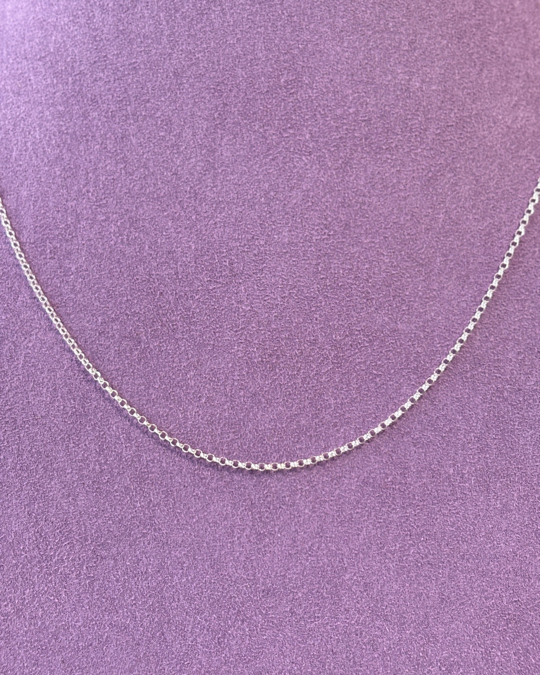 Silver Delicate Belcher Chain Necklace | Padua