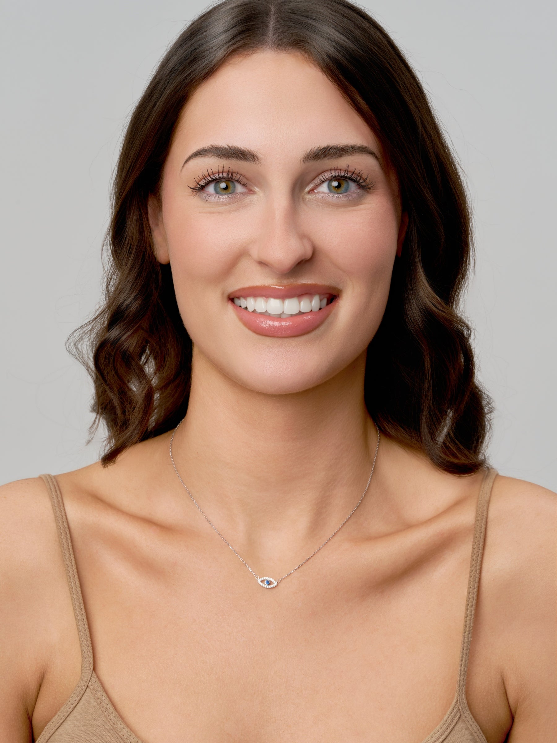 Silver Evil Eye Necklace | Elli