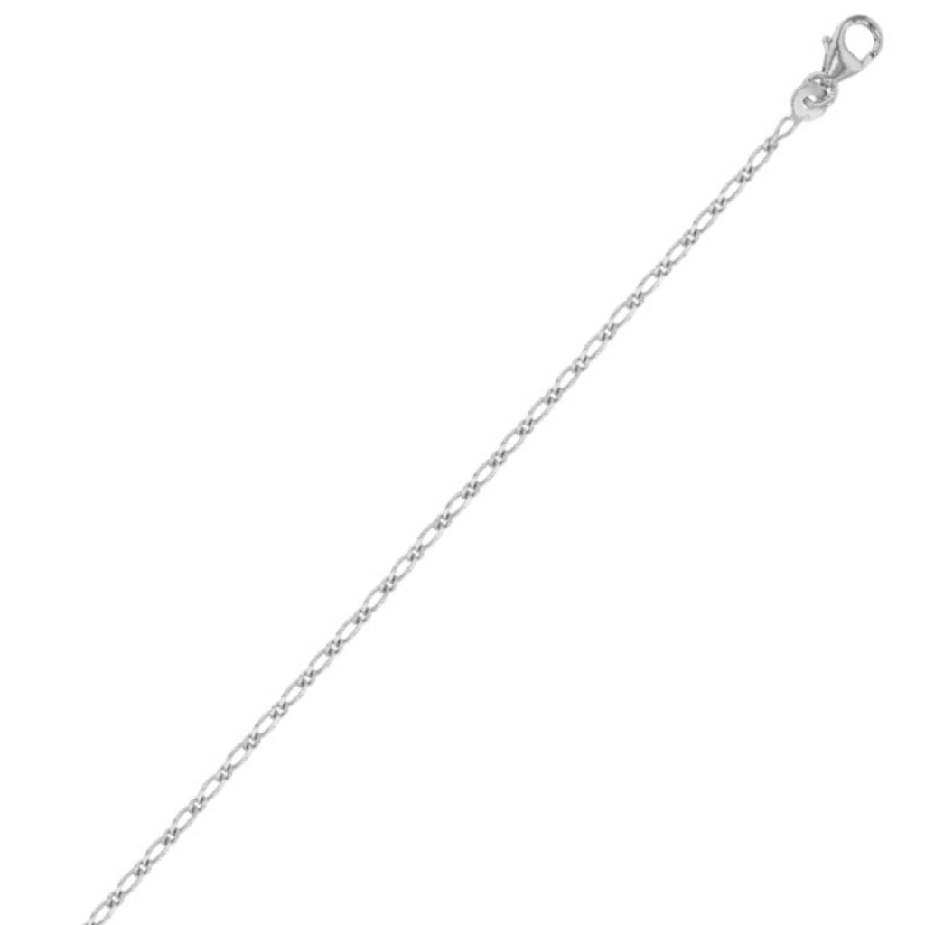 Silver Figaro Chain Bracelet | Daroca