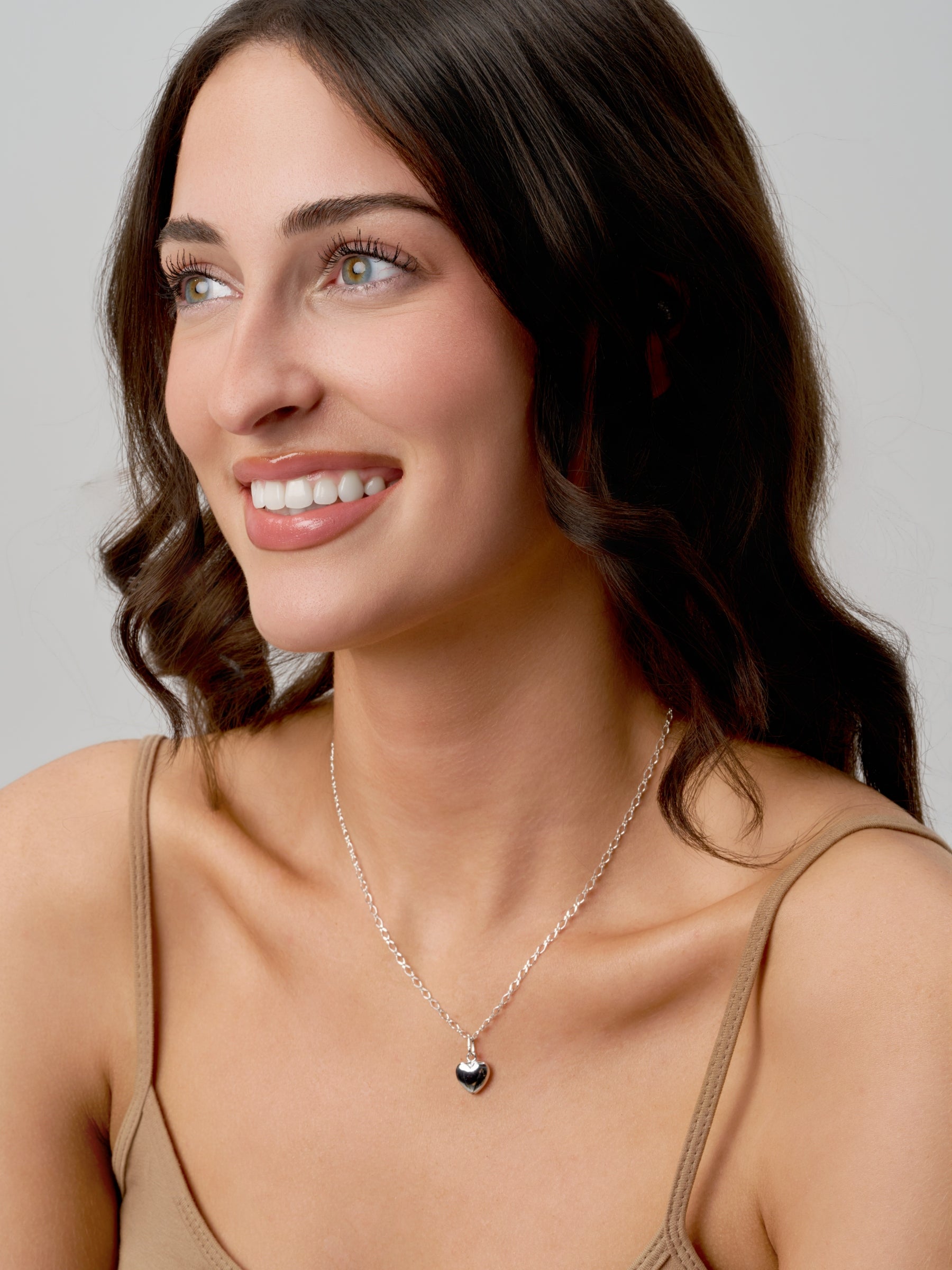 Silver Heart Pendant Necklace | Maya