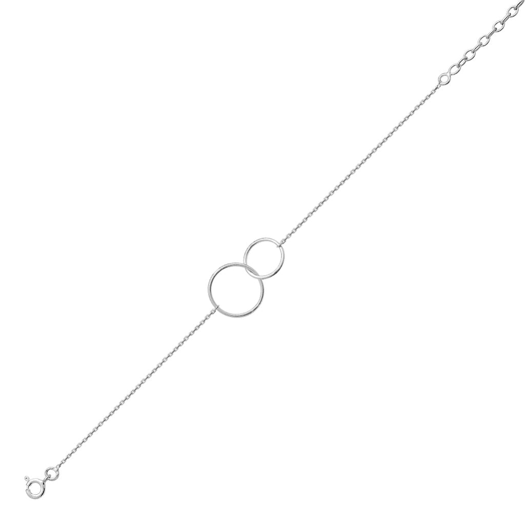 Sterling Silver Interlocking Circles Bracelet | Avila