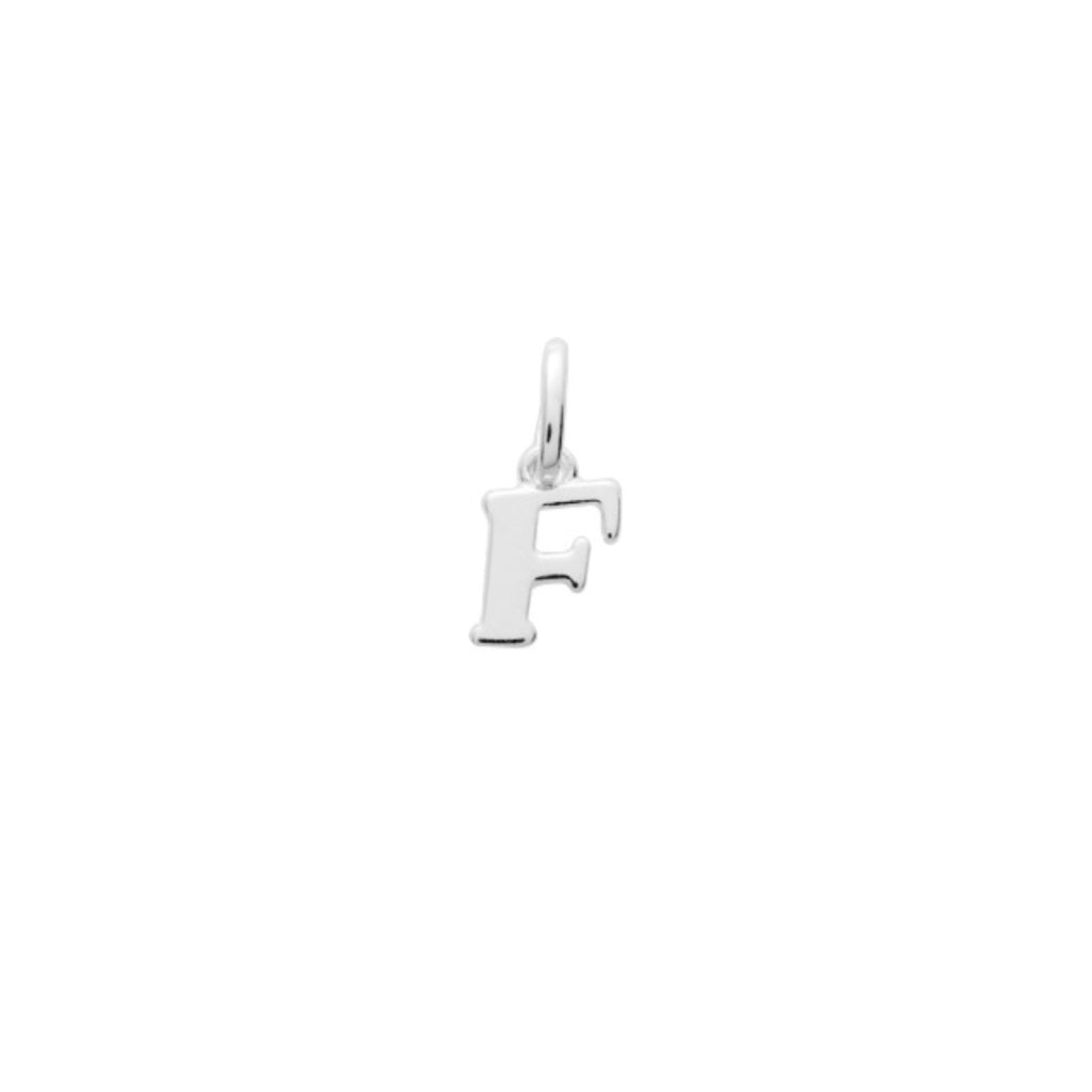 Silver Letter Pendant Necklace