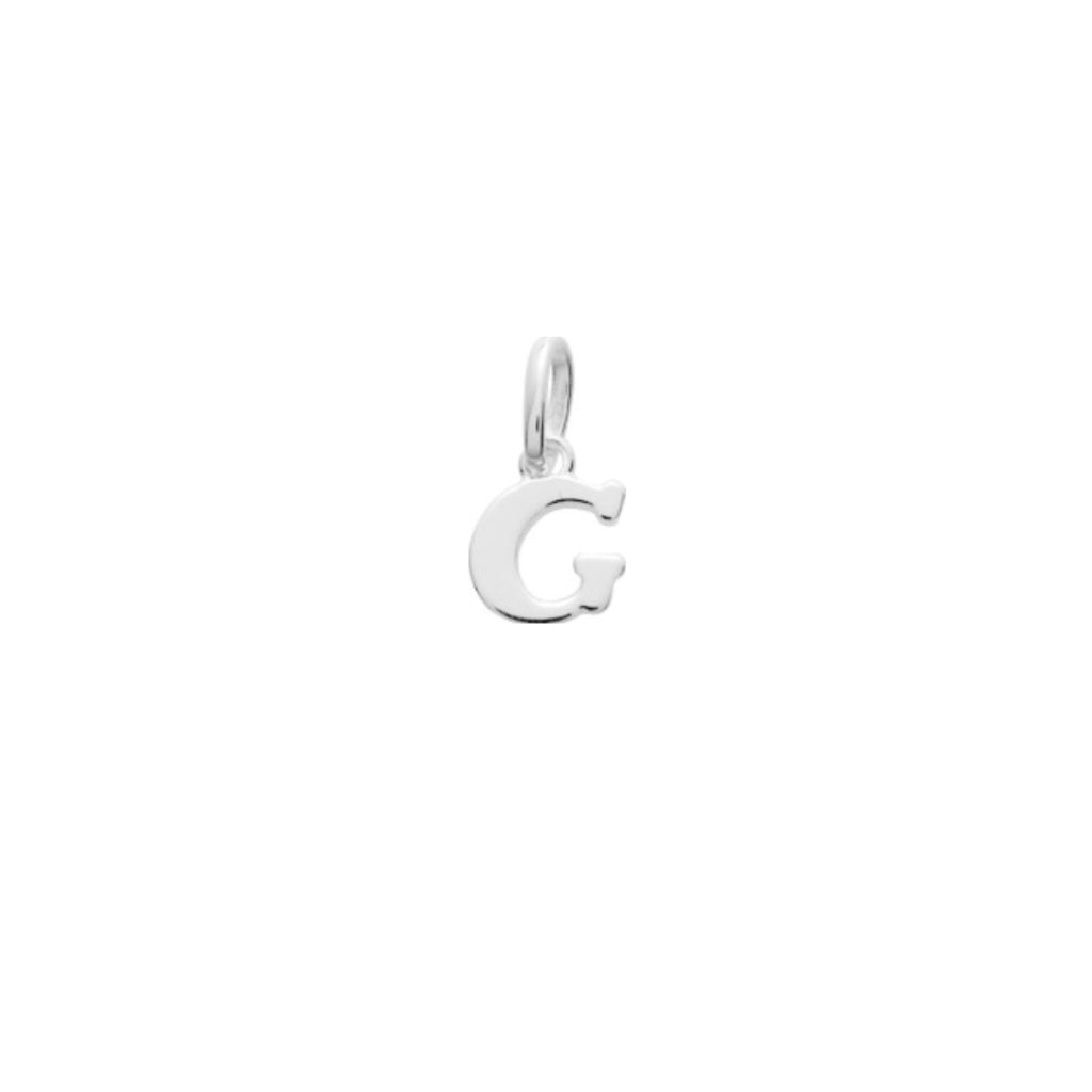 Silver Letter Pendant Necklace