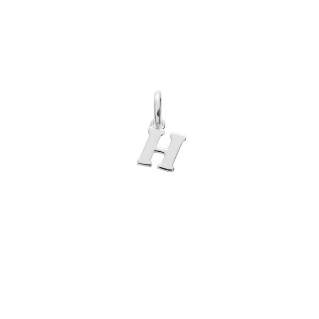 Silver Letter Pendant Necklace