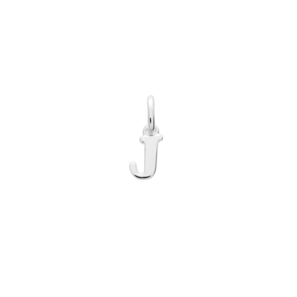 Silver Letter Pendant Necklace