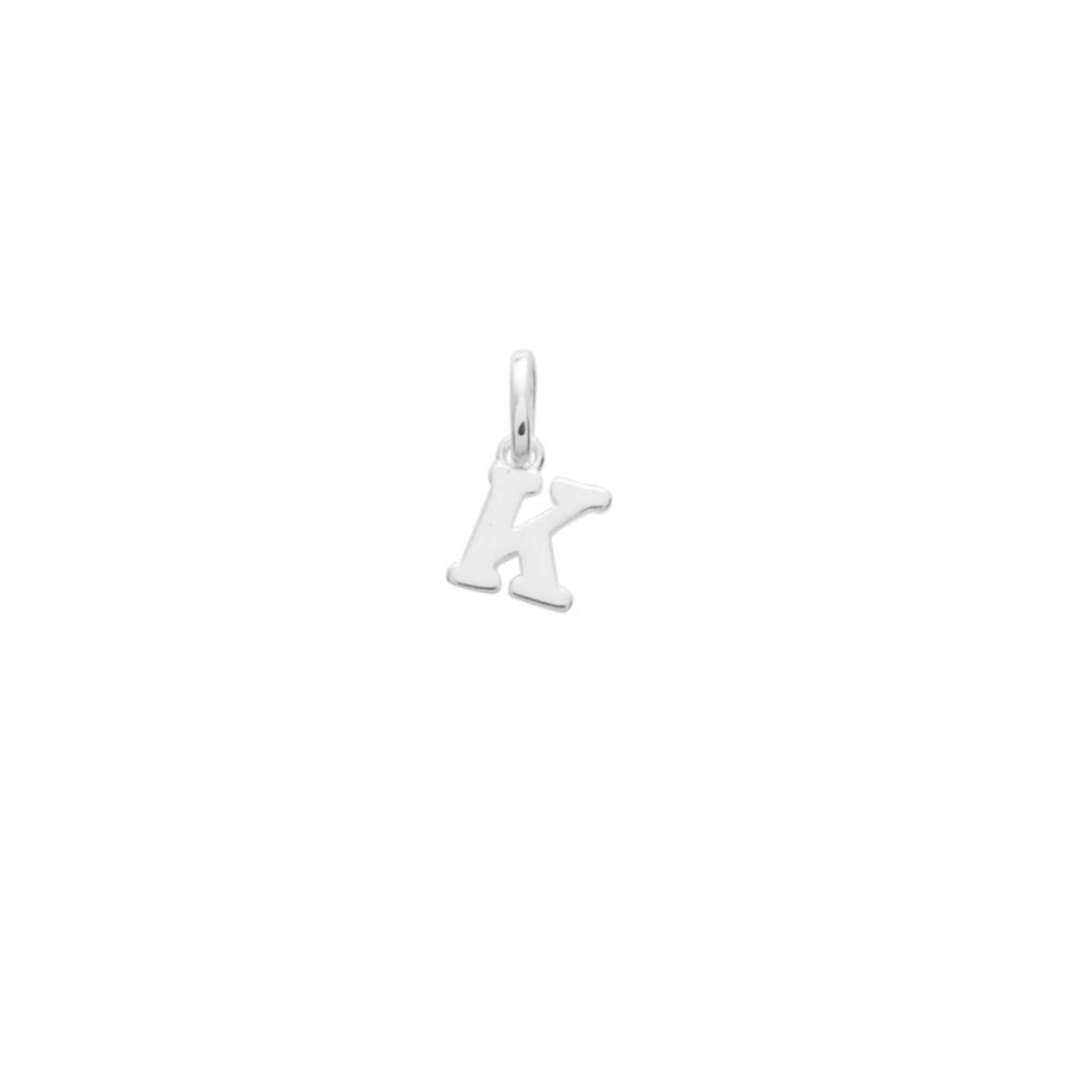 Silver Letter Pendant Necklace