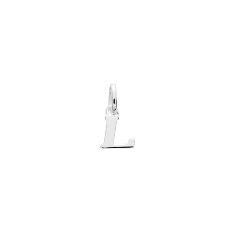 Silver Letter Pendant Necklace