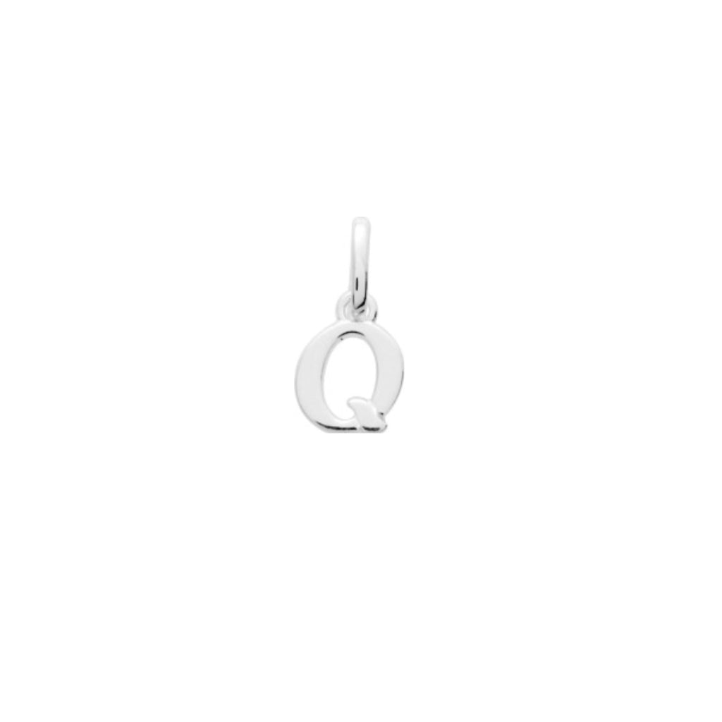 Silver Letter Pendant Necklace