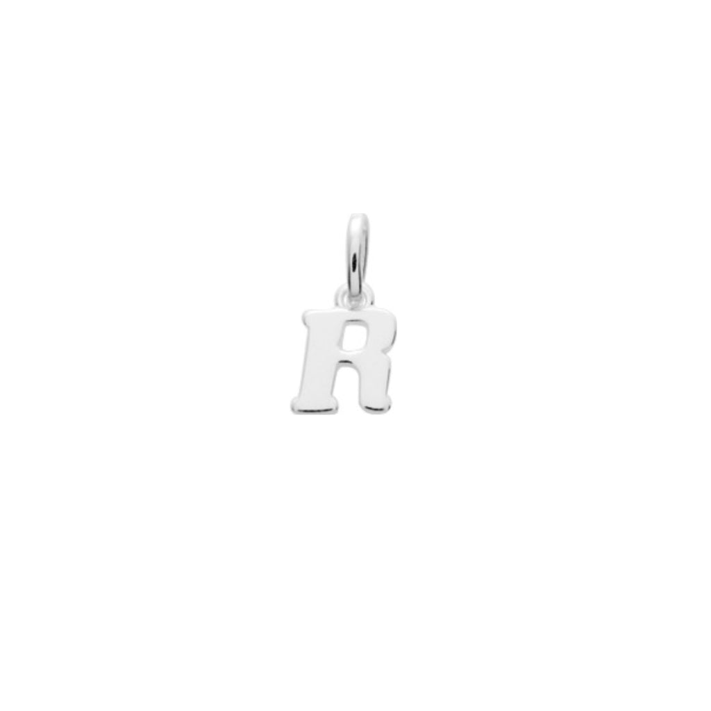 Silver Letter Pendant Necklace