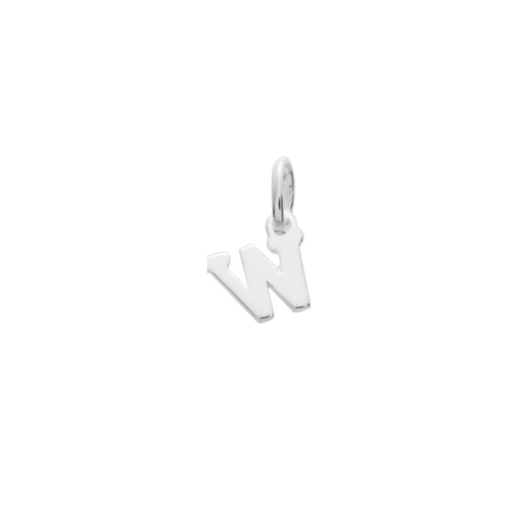Silver Letter Pendant Necklace