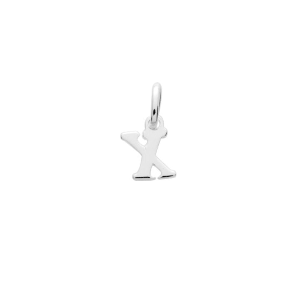 Silver Letter Pendant Necklace