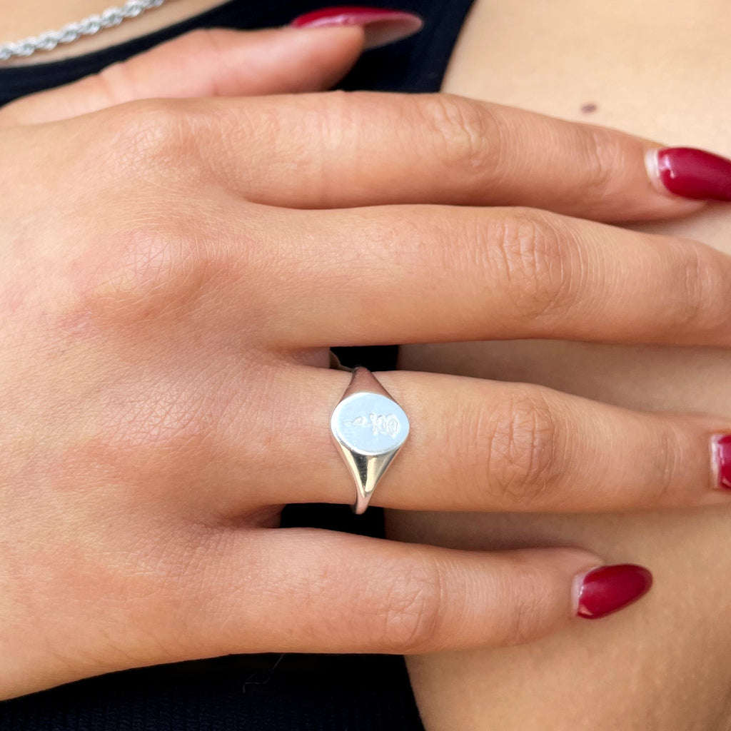 Silver Rose Signet Ring | Rosa